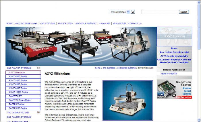 ROUTER CNC MARCA AXYZ